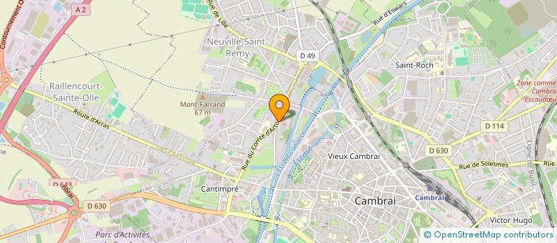 localisation de l'entreprise CAMBRAI LOGISTIQUE SERVICES  CAMBRAI