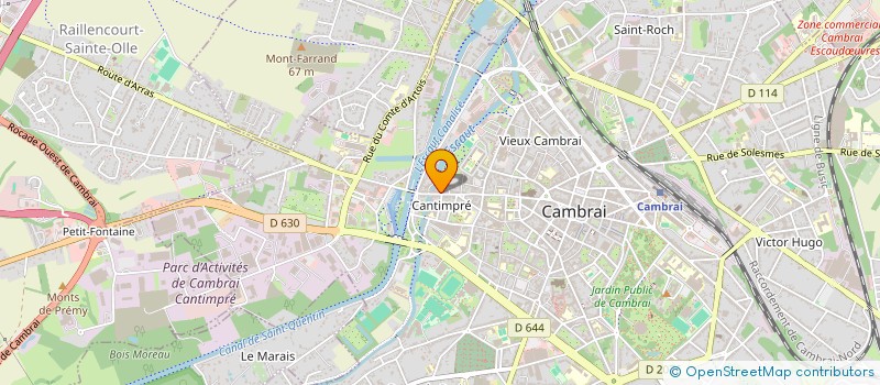 localisation de l'entreprise CAMBRAI VI COQUIDE à FONTAINE-NOTRE-DAME