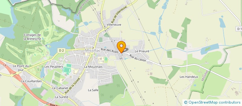 localisation de l'entreprise CAMBRE PHILIPPE TP à MISSILLAC