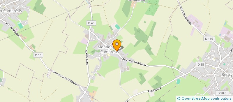 localisation de l'entreprise CAMBRESIS CAMPING CAR  MONTIGNY-EN-CAMBRESIS