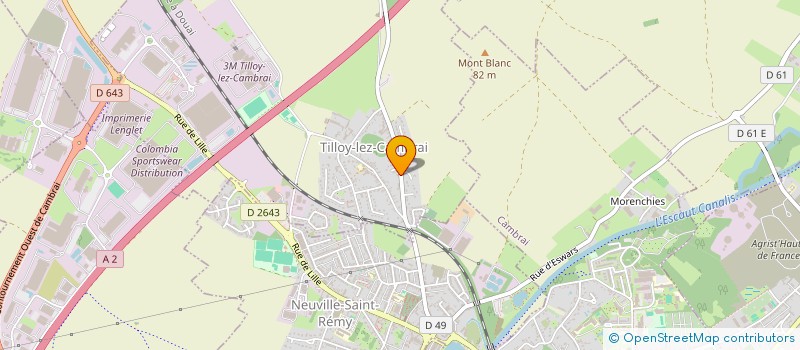 localisation de l'entreprise CAMBRESIS EXPRESS  BANTIGNY