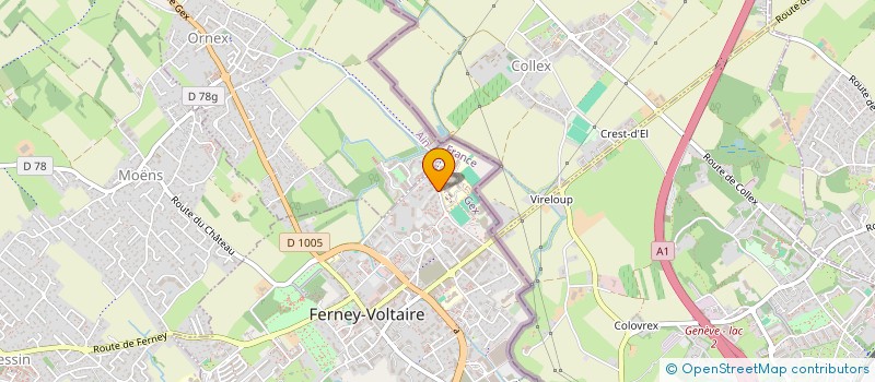 localisation de l'entreprise CAMBRIDGE LYCEE EXAMENS à FERNEY-VOLTAIRE
