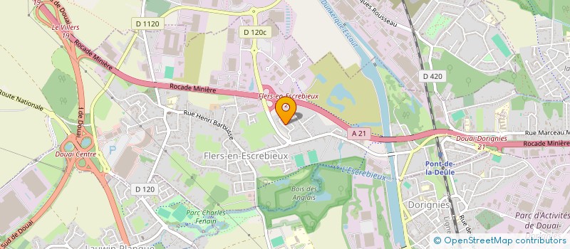 localisation de l'entreprise CAMBRON VIRGILE  FLERS-EN-ESCREBIEUX