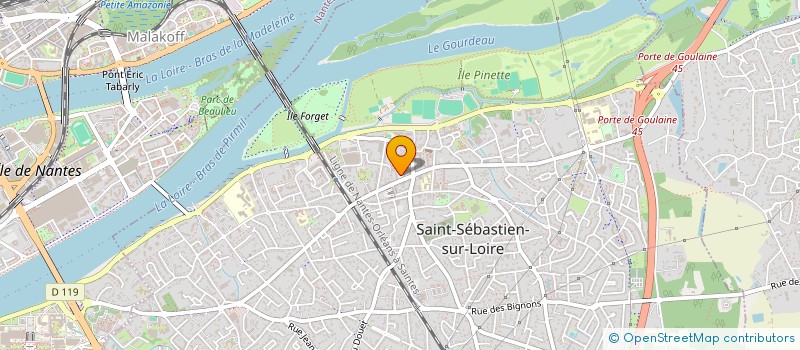 localisation de l'entreprise CAMBRONNE COIFF à SAINT-SEBASTIEN-SUR-LOIRE