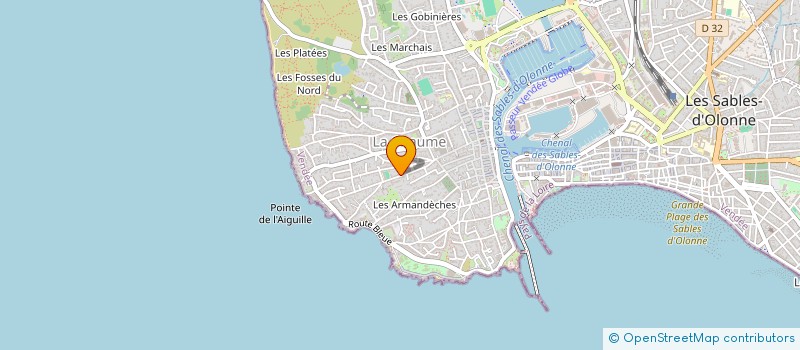 localisation de l'entreprise CAMCLEM à LES SABLES D'OLONNE