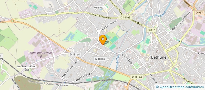 localisation de l'entreprise CAMCO à ANNEZIN