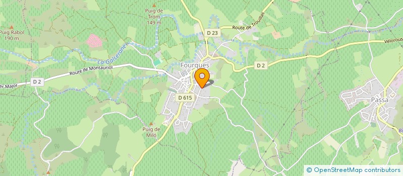 localisation de l'entreprise CAMCOR  FOURQUES