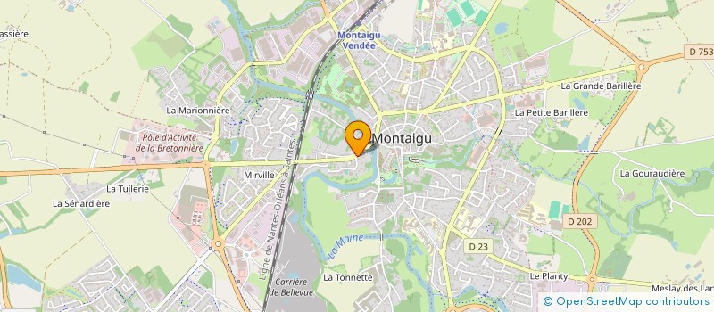 localisation de l'entreprise CAMDAM à MONTAIGU-VENDEE