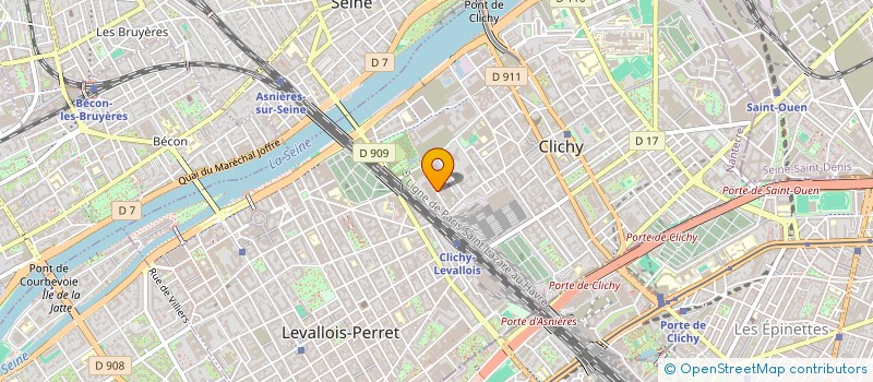 localisation de l'entreprise CAMDAM à CLICHY