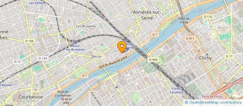 localisation de l'entreprise CAMDAM TOWN à COURBEVOIE