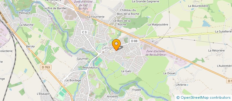 localisation de l'entreprise CAMDEV  GETIGNE