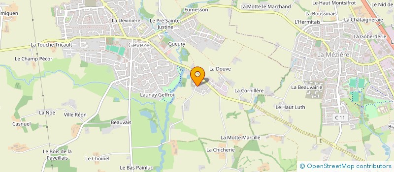 localisation de l'entreprise CAMEA  GEVEZE