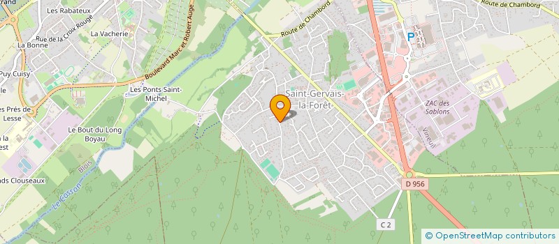 localisation de l'entreprise CAMEA  SAINT-GERVAIS-LA-FORET