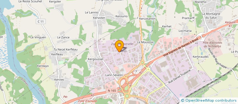localisation de l'entreprise CAMEAS DISTRIBUTION  CAUDAN