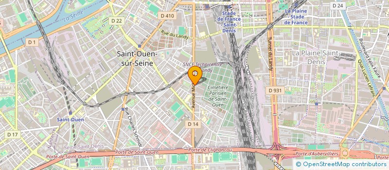 localisation de l'entreprise CAMEBRIE à SAINT-OUEN-SUR-SEINE