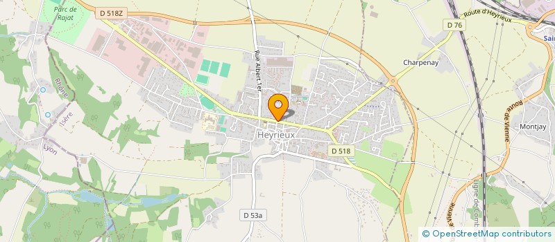 localisation de l'entreprise CAMECE à HEYRIEUX