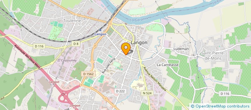 localisation de l'entreprise CAMEDESCASSE PIERRE POURRAT A à LANGON