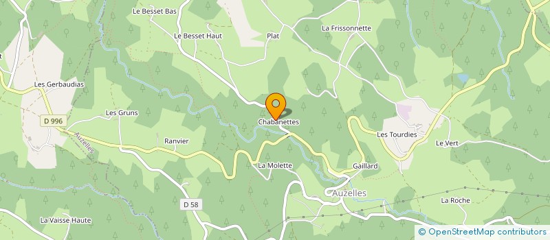 localisation de l'entreprise CAMELEON  AUZELLES