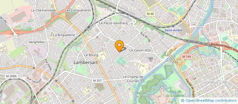 localisation de l'entreprise CAMELEON ART : NOMADISMES ARTISTIQUES à LAMBERSART