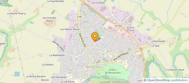 localisation de l'entreprise CAMELEON DIFFUSION à MONTREVAULT-SUR-EVRE