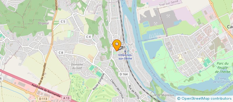 localisation de l'entreprise CAMELEON FACTORY  VILLENNES-SUR-SEINE