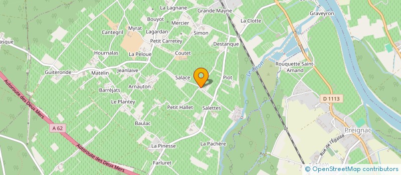 localisation de l'entreprise CAMELEON PEINTURE  BARSAC