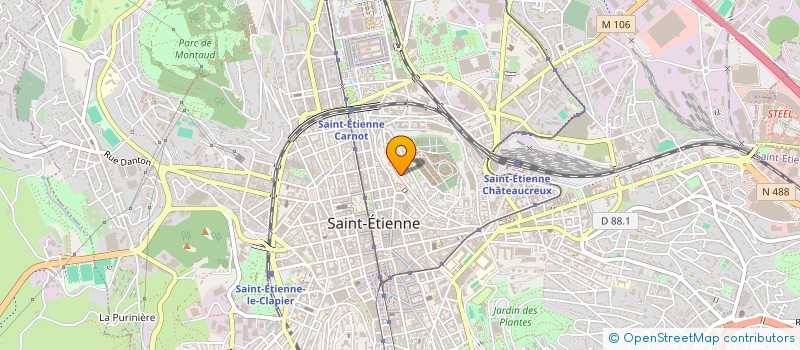 localisation de l'entreprise CAMELEON PRODUCTION à SAINT-ETIENNE