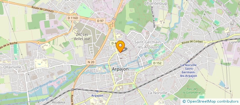 localisation de l'entreprise CAMELEON SARL à ARPAJON