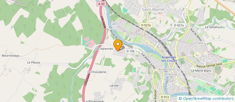 localisation de l'entreprise CAMELEON SYSTEME à ARGENTON-SUR-CREUSE