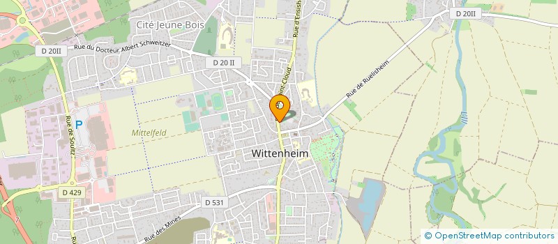 localisation de l'entreprise CAMELEONE  WITTENHEIM