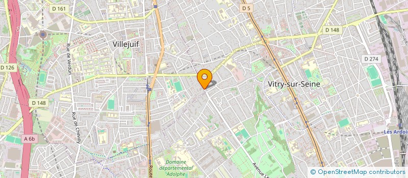 localisation de l'entreprise CAMELEONIE THEATRE à VILLEJUIF