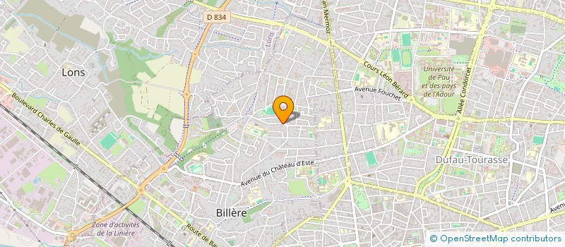 localisation de l'entreprise CAMELEONS  BILLERE