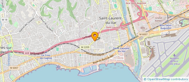 localisation de l'entreprise CAMELEONS SLR LOISIRS à SAINT-LAURENT-DU-VAR