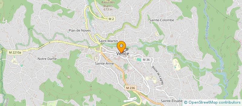 localisation de l'entreprise CAMELIA 06  VENCE