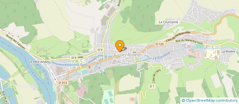 localisation de l'entreprise CAMELIA à LES ANDELYS