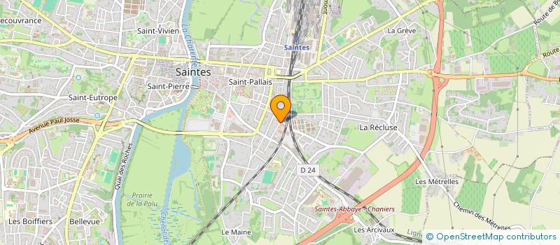 localisation de l'entreprise CAMELIA  SAINTES