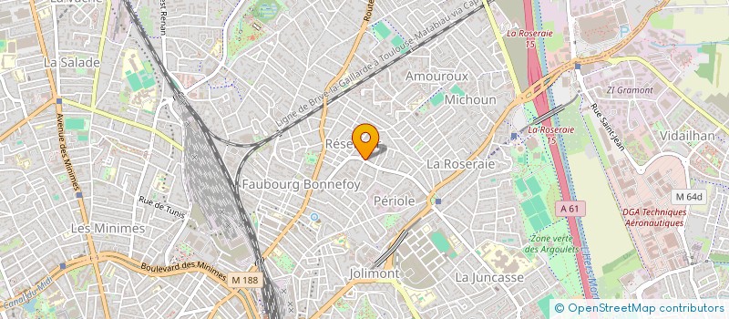 localisation de l'entreprise CAMELIA à TOULOUSE