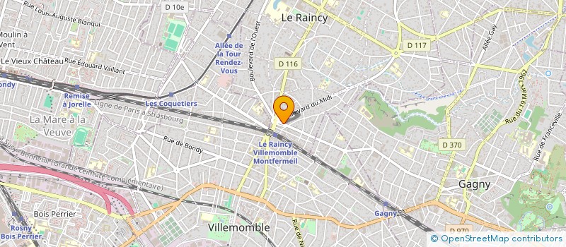 localisation de l'entreprise CAMELIA  LE RAINCY