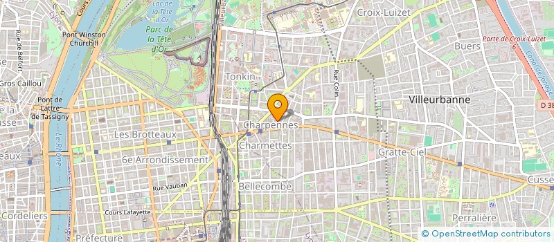 localisation de l'entreprise CAMELIA ASD à VILLEURBANNE