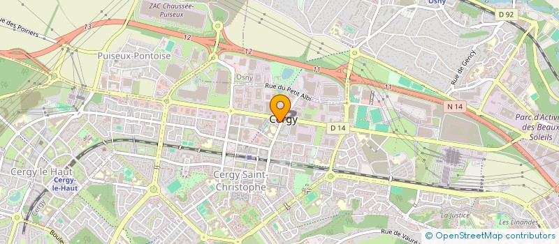 localisation de l'entreprise CAMELIA MULTISERVICES  CERGY