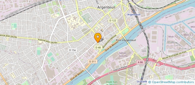 localisation de l'entreprise CAMELIA SERVICES à ARGENTEUIL