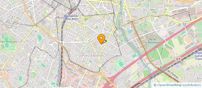 localisation de l'entreprise CAMELIAH à MONTPELLIER