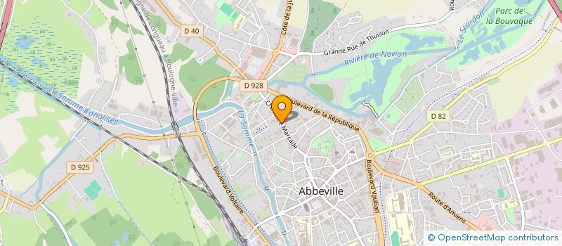 localisation de l'entreprise CAMELIARAJ à ABBEVILLE