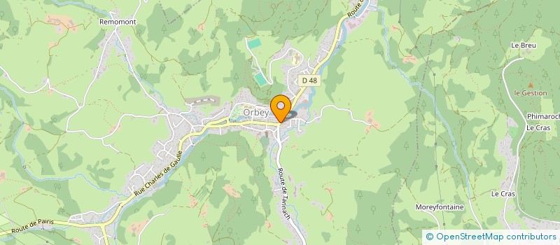 localisation de l'entreprise CAMELIAS  ORBEY