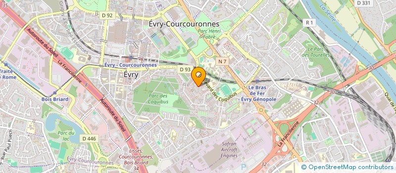 localisation de l'entreprise CAMELIAS à EVRY-COURCOURONNES