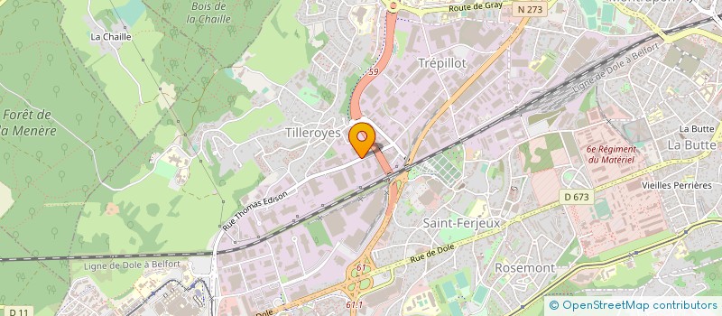 localisation de l'entreprise CAMELIN à BESANCON