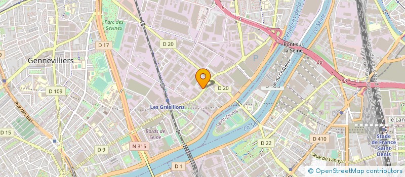 localisation de l'entreprise CAMELINAT 2023 à GENNEVILLIERS