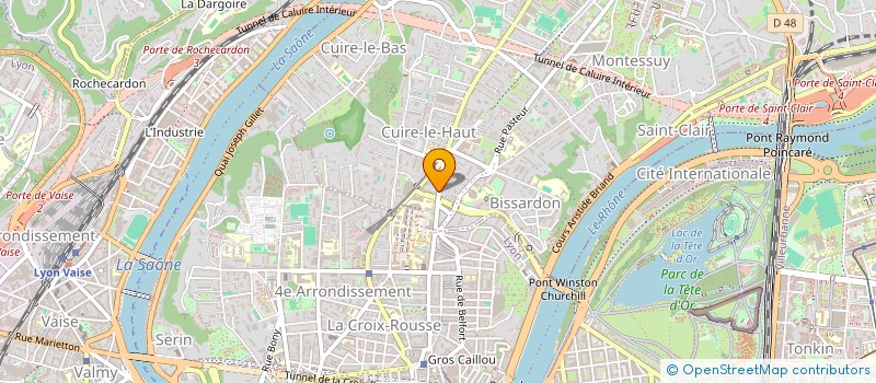 localisation de l'entreprise CAMELINAT Y & Z  CALUIRE-ET-CUIRE