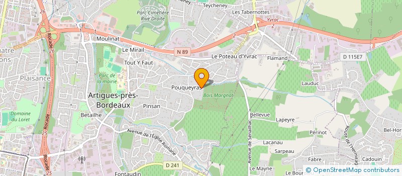 localisation de l'entreprise CAMELLE  ARTIGUES-PRES-BORDEAUX