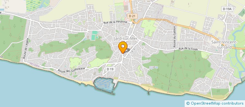 localisation de l'entreprise CAMELLIA COFFEA à JARD-SUR-MER